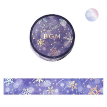 Lade das Bild in den Galerie-Viewer, Winter limited edition washi tape "Snowflake" By BGM masking tape