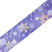 Lade das Bild in den Galerie-Viewer, Winter limited edition washi tape "Snowflake" By BGM masking tape