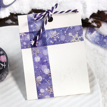 Lade das Bild in den Galerie-Viewer, Winter limited edition washi tape "Snowflake" By BGM masking tape