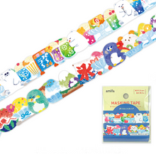 Charger l'image dans la galerie, Die Cut Wahsi tape "Summer food" polar bear/penguin