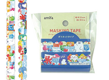 Charger l'image dans la galerie, Die Cut Wahsi tape "Summer food" polar bear/penguin