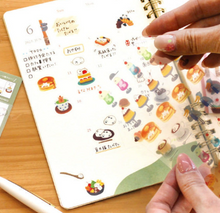 Carica l'immagine nel visualizzatore di Gallery, "Okashinadobutsukobo" Clear seal -Cafe- Brown