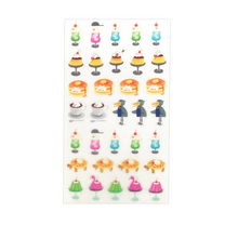 Carica l'immagine nel visualizzatore di Gallery, "Okashinadobutsukobo" Clear seal -Cafe- Brown