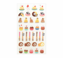 Carica l'immagine nel visualizzatore di Gallery, "Okashinadobutsukobo" Clear seal -Sweets- Pink