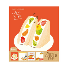 Carica l'immagine nel visualizzatore di Gallery, "Okashinadobutsukobo" Memopad -pan-