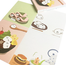 Carica l'immagine nel visualizzatore di Gallery, "Okashinadobutsukobo" Memopad -wagashi-