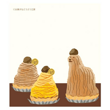 Carica l'immagine nel visualizzatore di Gallery, "Okashinadobutsukobo" Memopad -sweets-