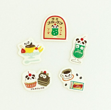 Charger l'image dans la galerie, Washi Flake Seal "文具女子博/Cafe Furukawa・Tea party" by Furukawashiko