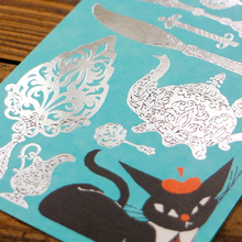 Carica l'immagine nel visualizzatore di Gallery, Post Card "Black Cat Robin" -Cutlery-