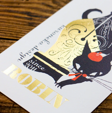 Carica l'immagine nel visualizzatore di Gallery, Post Card "Black Cat Robin" -Pen-