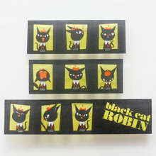 Carica l'immagine nel visualizzatore di Gallery, Clear tape "Black Cat Robin" -Hundred faces-