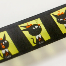 Carica l'immagine nel visualizzatore di Gallery, Clear tape "Black Cat Robin" -Hundred faces-