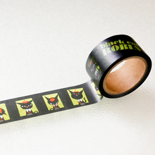 Carica l'immagine nel visualizzatore di Gallery, Clear tape "Black Cat Robin" -Hundred faces-