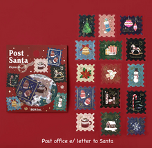 Lade das Bild in den Galerie-Viewer, Flake Seal Christmas Limited "Cafe A la Mode Santa/Post office letter to Santa" by BGM flake sticker