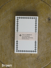 Carica l'immagine nel visualizzatore di Gallery, Memo card Letterpress Printing Process By classiky From Japan