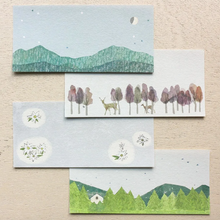 Charger l'image dans la galerie, Yuko Omori -YAMA(Mountain)- Ippitsusen (mini letter paper)  by cozyca products hyougensha from Japan