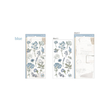Charger l'image dans la galerie, Paper & Plant Sticker "blue" (Set of 2 sheets) from Japan<mind wave>