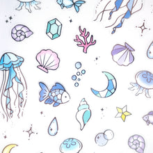 Charger l'image dans la galerie, Sticker selection "Shiny Silver" -Pink/ Blue- from Japan by GAIA