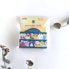 Charger l'image dans la galerie, Die Cut Wahsi tape "Summer food" polar bear/penguin