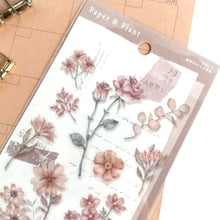 Charger l'image dans la galerie, Paper & Plant Sticker "brown" (Set of 2 sheets) from Japan<mind wave>