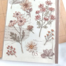 Charger l'image dans la galerie, Paper & Plant Sticker "brown" (Set of 2 sheets) from Japan<mind wave>