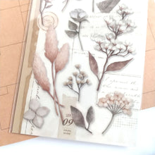 Charger l'image dans la galerie, Paper & Plant Sticker "beige" (Set of 2 sheets) from Japan<mind wave>