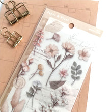 Charger l'image dans la galerie, Paper & Plant Sticker "beige" (Set of 2 sheets) from Japan<mind wave>