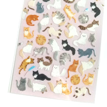 Load image into Gallery viewer, Sticker selection "lots of cats" sticker from Japan<GAIA>