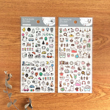 Charger l'image dans la galerie, Schedule  Sticker Puchi Puchi Life "Go out/Home" from Japan<GAIA>
