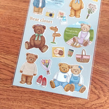 Load image into Gallery viewer, Sticker selection "Bear closet" sticker