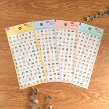 Charger l'image dans la galerie, Chiisai sticker  "home/cafe/bear&rabbit/girl" sticker from Japan<Daiso>