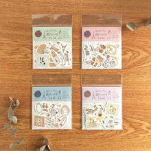 Lade das Bild in den Galerie-Viewer, Washi flake sticker "Strolling around Paris" from Japan<Furukawashiko>