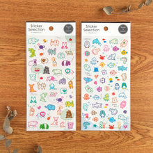 Charger l'image dans la galerie, Sticker selection "Zoo/Aquarium" sticker from Japan<GAIA>