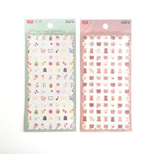 Charger l'image dans la galerie, Chiisai sticker "home/cafe/bear&rabbit/girl" sticker from Japan<Daiso>