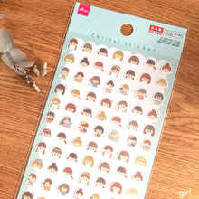 Charger l'image dans la galerie, Chiisai sticker "home/cafe/bear&rabbit/girl" sticker from Japan<Daiso>