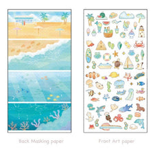 Charger l'image dans la galerie, 4 scenes seal Set of 2 sticker from Japan by Kamimo Japan