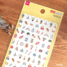 Charger l'image dans la galerie, Chiisai sticker "home/cafe/bear&rabbit/girl" sticker from Japan<Daiso>