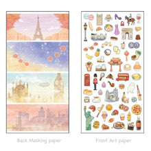 Charger l'image dans la galerie, 4 scenes seal Set of 2 sticker from Japan by Kamimo Japan