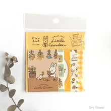 Charger l'image dans la galerie, Limited edition Deco Seal, sheet sticker"Little Garden" by Frukawashiko from Japan