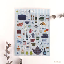 Load image into Gallery viewer, Clear sticker "Kitchen/birds song × deer dream"-Midori Asano- by Hyogensha