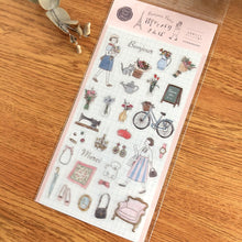 Lade das Bild in den Galerie-Viewer, Clear Seal Sheet "Strolling around Paris" by Furukawashiko