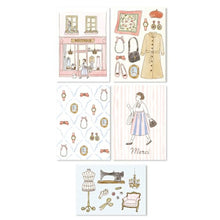 Lade das Bild in den Galerie-Viewer, Deco Seal "Strolling around Paris" sheet sticker by Frukawashiko