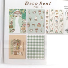 Charger l'image dans la galerie, Limited edition Deco Seal, sheet sticker"Little Garden" by Frukawashiko from Japan