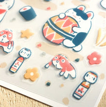 Carica l'immagine nel visualizzatore di Gallery, Clear sticker "Camp/ Dog paper mache"-Masao Takahata- by Hyogensha