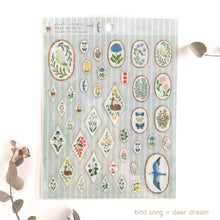 Load image into Gallery viewer, Clear sticker "Kitchen/birds song × deer dream"-Midori Asano- by Hyogensha