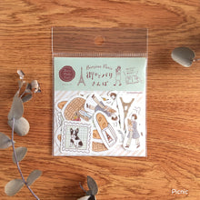 Lade das Bild in den Galerie-Viewer, Washi flake sticker "Strolling around Paris" from Japan<Furukawashiko>