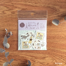 Lade das Bild in den Galerie-Viewer, Washi flake sticker "Strolling around Paris" from Japan<Furukawashiko>