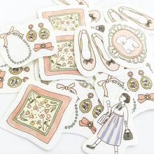 Lade das Bild in den Galerie-Viewer, Washi flake sticker "Strolling around Paris" from Japan<Furukawashiko>