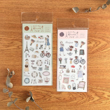 Lade das Bild in den Galerie-Viewer, Clear Seal Sheet "Strolling around Paris" by Furukawashiko