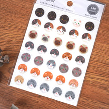 Charger l'image dans la galerie, Point Sticker -Date- "Dog/Cat" washi sticker from Japan by GAIA